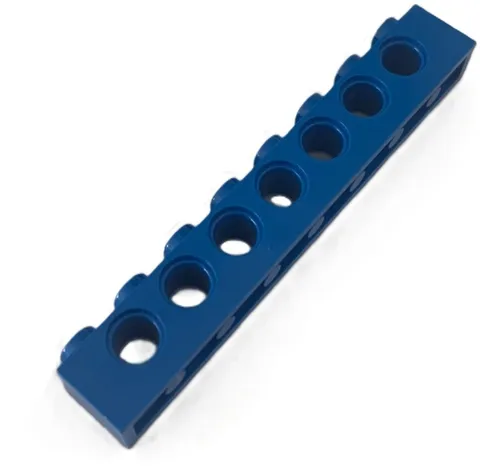 Lego Blue TECHNIC Brick 1 x 8 with Holes Qty 1 Part 3702 T1