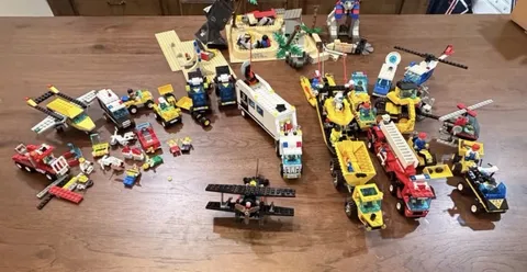 Vintage 90s Lego Lot - Town, City, RES-Q, Adventurers Sets INCOMPLETE