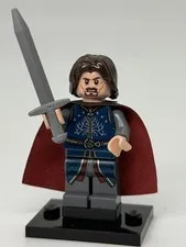 LEGO Lord of The Rings Aragorn Minifigure Lor066 79007 Black Cape LOTR Figure