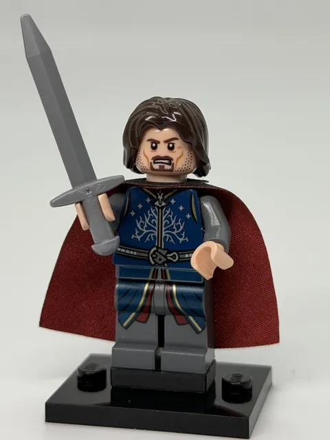 LEGO Lord of The Rings Aragorn Minifigure Lor066 79007 Black Cape LOTR Figure