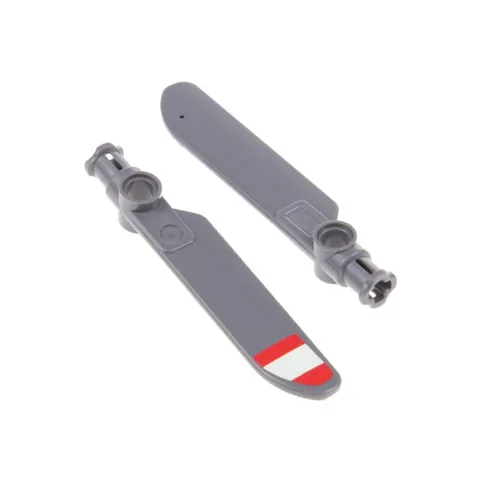 2x LEGO Technic Propeller Blade New Dark Gray Rotor Red Left 42020 99012PB07
