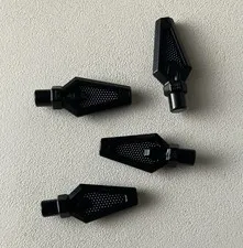 Lego 4x NEW Pieces Minifigure, Weapon Spear Tip BLACK #27257