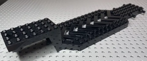 LEGO Vintage Piece 30620 Vehicle Trailer Base 8 x 30 x 3 1/3 Black Rare Retired