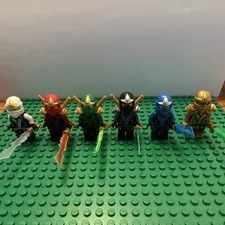 LEGO NINJAGO Final Battle Minifigure Lot (Zane Kai Lloyd Cole Jay Golden Lloyd)
