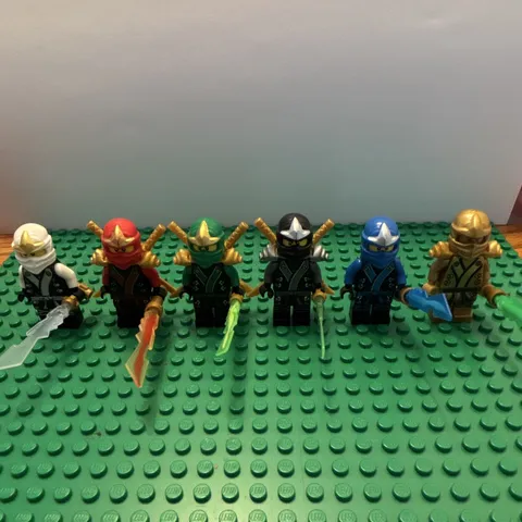 LEGO NINJAGO Final Battle Minifigure Lot (Zane Kai Lloyd Cole Jay Golden Lloyd)