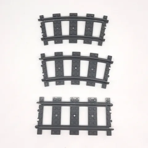 Lego Train Tracks 53400 53401 Plastic City Switch Blocks 3 Pieces RC Toy Train