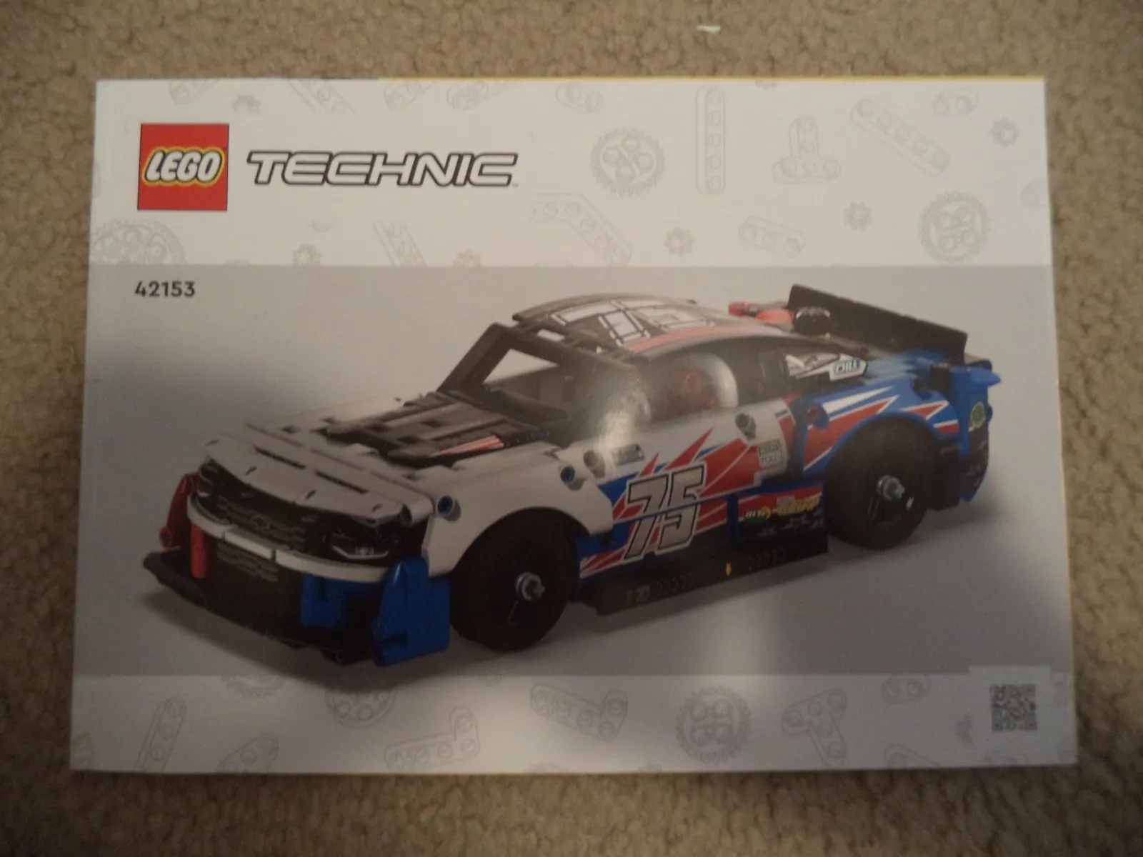 LEGO Technic Instruction Manual 42153 NASCAR Next Gen Chevrolet Camaro