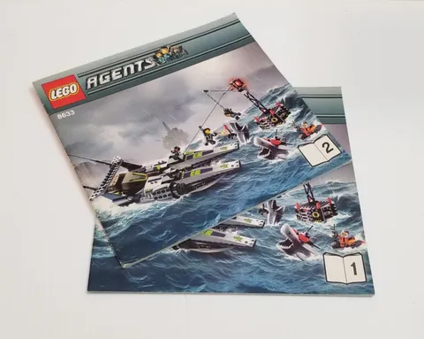 (Instructions) LEGO 8633 - Agents - Speedboat Rescue - INSTRUCTION MANUAL ONLY