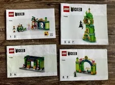 LEGO Wicked Welcome to Emerald City 75684 Instructions Manual Booklets Set