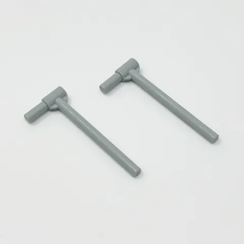 87618 LEGO Parts Bar 5L w/ Handle (friction ram) LIGHT BLUISH GRAY (2)