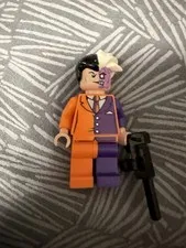 LEGO Batman II Two Face Discontinued Minifigure 6864 Orange Purple Suit 2013