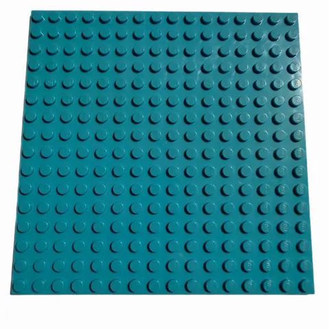 LEGO 16 X 16 5”x5” Medium Azure Blue  #91405 BASEPLATE W/ UNDERSIDE RIBS