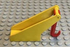 LEGO Yellow Tow Truck Boom With 2x4 Base, Red Hook, Car Truck Garage Vehicle