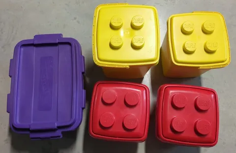 Vintage LEGO, DUPLO & Lego Timecruisers Bricks Storage Container / Bucket Lot