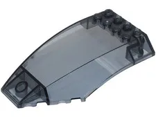LEGO 10x Trans-Black Windscreen 10 x 6 x 2 Curved inv.624
