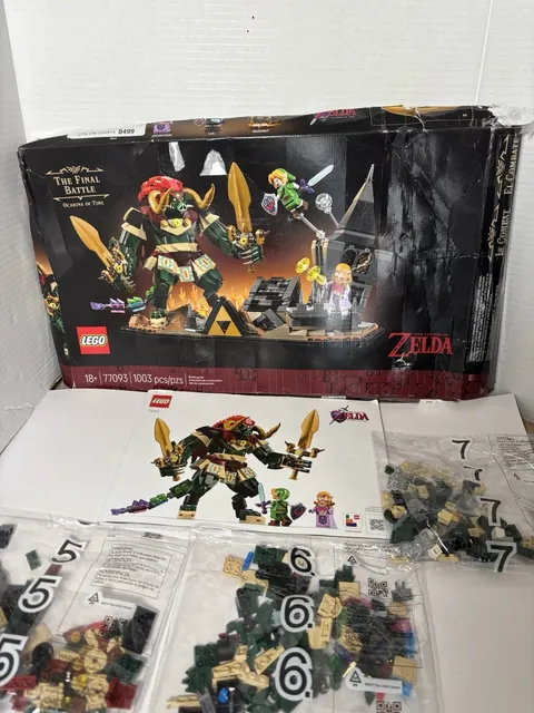 LEGO 77093 Legend of Zelda Ocarina of Time Final Battle INCOMPLETE Bags 5-7 OBO