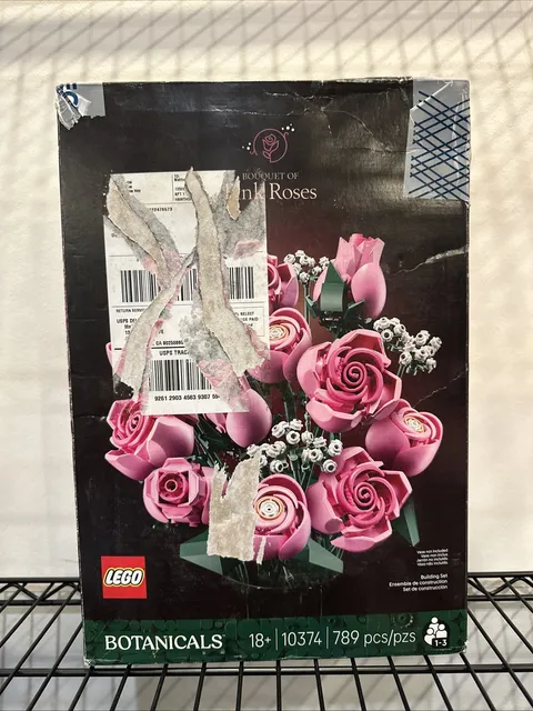 LEGO Botanicals Bouquet of Pink Roses Artificial Flowers 10374 Building Toy Set