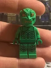 Lego Spider-Man spd006 Green Goblin 2 Gold Eyes from set 4851 4852, helmet perfe