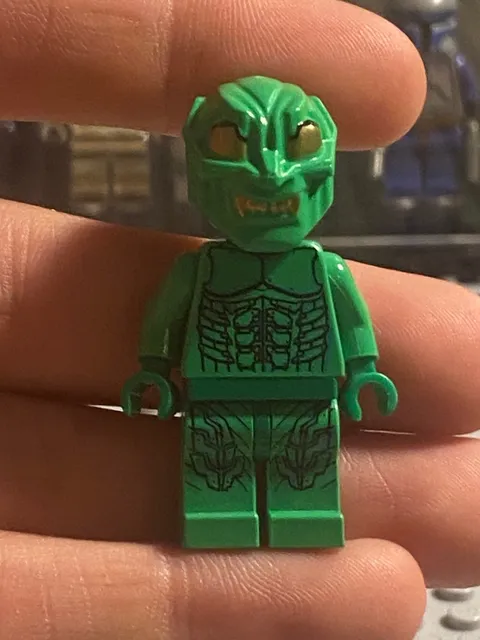 Lego Spider-Man spd006 Green Goblin 2 Gold Eyes from set 4851 4852, helmet perfe