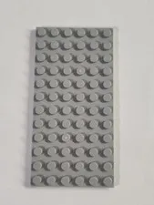LEGO 6x12 Plate 3028 ● Light Bluish Gray ● Flat ● Parts ● 1 Piece