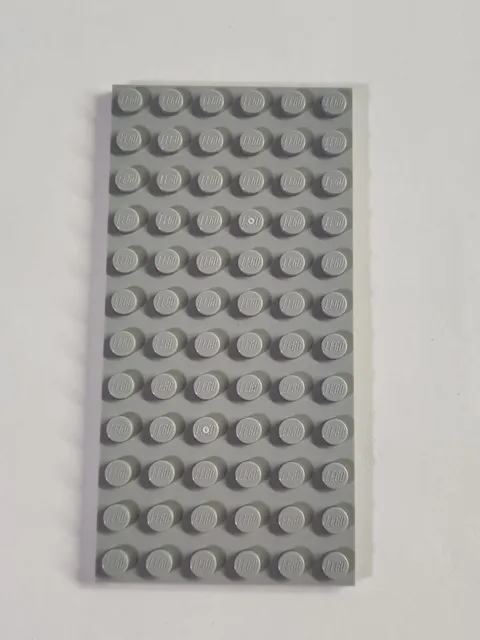 LEGO 6x12 Plate 3028 ● Light Bluish Gray ● Flat ● Parts ● 1 Piece