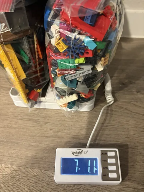 7 lbs Bulk LEGO Lot Bricks Pieces Baseplates Accessories Mixed Job Lot