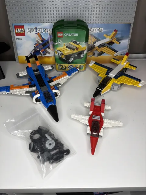 Lego Lot Of 3 Creator 3 In 1 Sets 31008 Thunder Wings + 6742 + 6912 + 6741