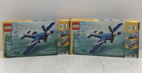 LEGO CREATOR 3 In 1 Race Plane (31160) Lot Of 2