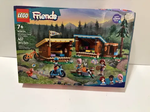 LEGO Friends Adventure Camp Cozy Cabins 42624 Retired Sealed 437 Pieces