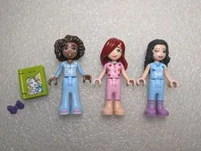 Lego Friends Minifigure Lot Pajamas Slumber Party Aliya's Bedroom 41740 & 41420