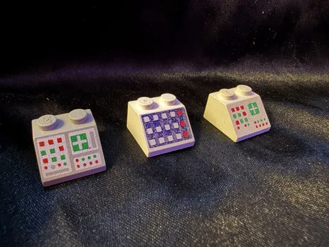 LOT of (3) Vintage Lego Computer Screen Accessories