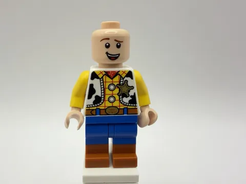 LEGO TOY STORY Part toy016 - Woody w/ yellow shirt & blue pants, NO HAT, MINT