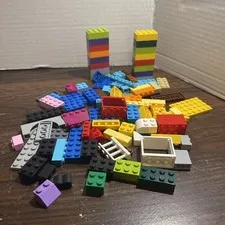 Lego Lot Of 60+ Random Shapes And Color Pieces See Pics