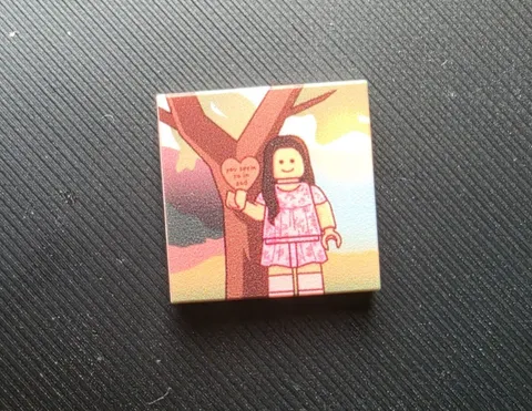 Olivia Rodrigo Your Seem Sad For Girl So In Love custom printed LEGO 2x2 tile