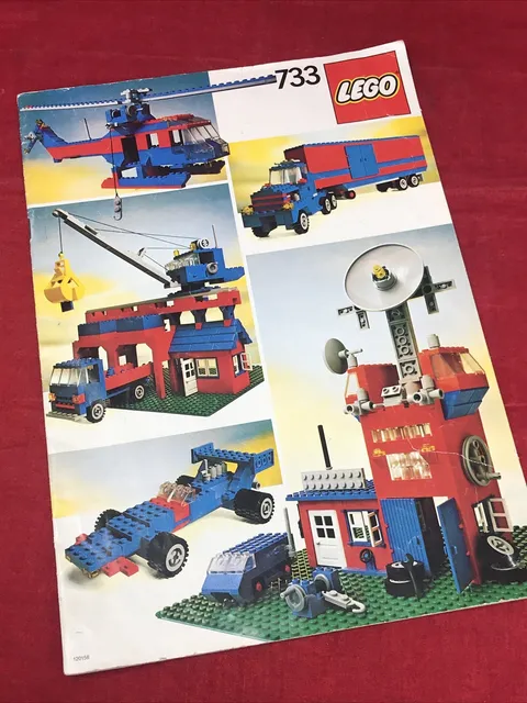 Lego 733 Vintage 1980 Truck Crane Instructions Manual Booklet