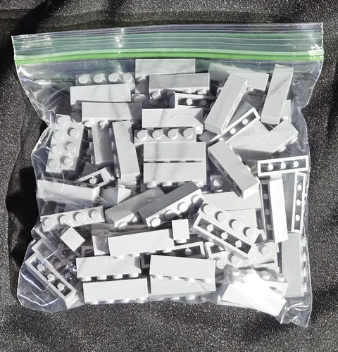 LEGO Light Bluish Gray 1x4 Bricks Lot of 100 Part 3010 1 Bag of 100 Brand New