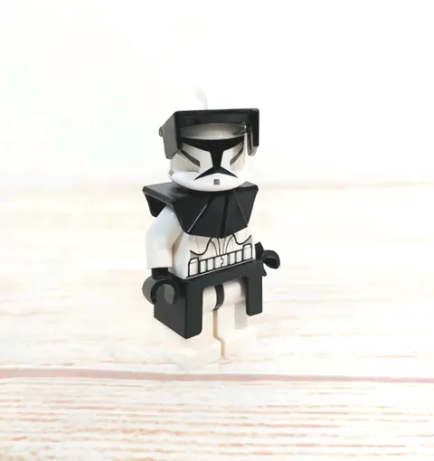 Lego Star Wars 2009 PHASE 1 CLONE TROOPER Black Pauldron sw0223 Set #8014 READ