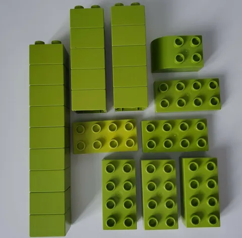 LEGO DUPLO Lot Bundle LIME GREEN Pieces Building Blocks For Your Set Collection