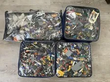 14.5Kg LEGO Bulk Lot Minifig Heads, Accessories & Animals Assorted Pieces Multi