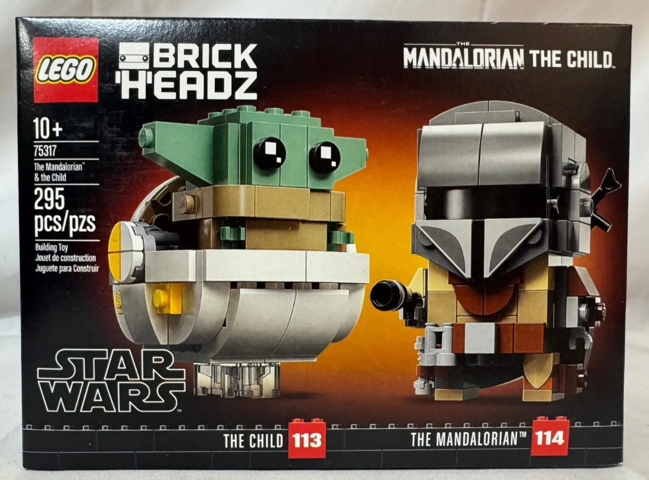 LEGO Star Wars BrickHeadz 75317 -The Mandalorian & the Child -NEW Sealed