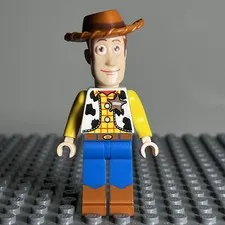 LEGO - WOODY - MINIFIGURE TOY STORY TOY003 (2010) WOODYS ROUNDUP 7594 - 3E