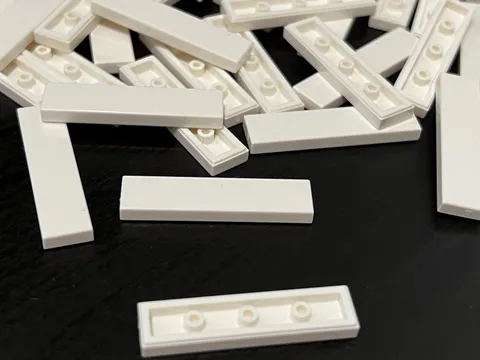 100 BRAND NEW LEGO LOT 1x4 WHITE FLAT SMOOTH FINISHING TILES BRICK TILE