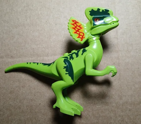 Lego Minifigure Figure Dinosaur Dilophosaurus From Jurassic World #75916