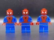 LEGO MINIFIGURE MARVEL SUPERHEROES SPIDER-MAN - BLACK WEB PATTERN SH0038 READ