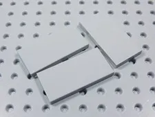 LEGO Lot of 3 Light Bluish Gray 2x4 Smooth Tiles Plates BR