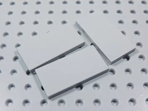 LEGO Lot of 3 Light Bluish Gray 2x4 Smooth Tiles Plates BR