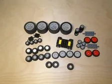 LEGO Tires & Wheels Assorted Sizes & Color Lot