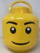 Lego 12" Minifig Head Storage Case Sort & Store Carrying Container w Trays 2013