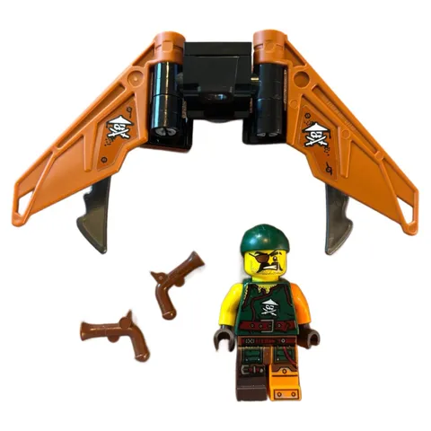 LEGO Sqiffy Minifigure With Accessories njo203 Ninjago Pirate Skybound 70604