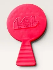 LOL suprise OMG doll brush accessory toy Red round Barbie